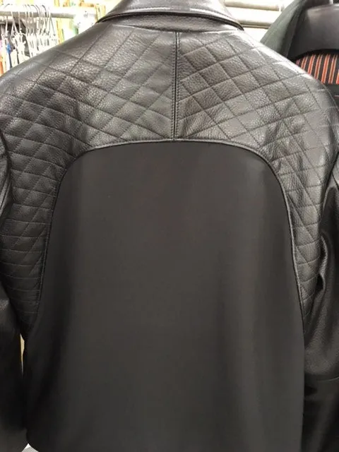 4878 Clearance - Men's Softshell Jacket w/Leather detailing - Size 42
