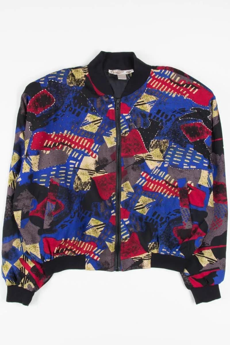 90s Beaded Bomber Jacket 18788