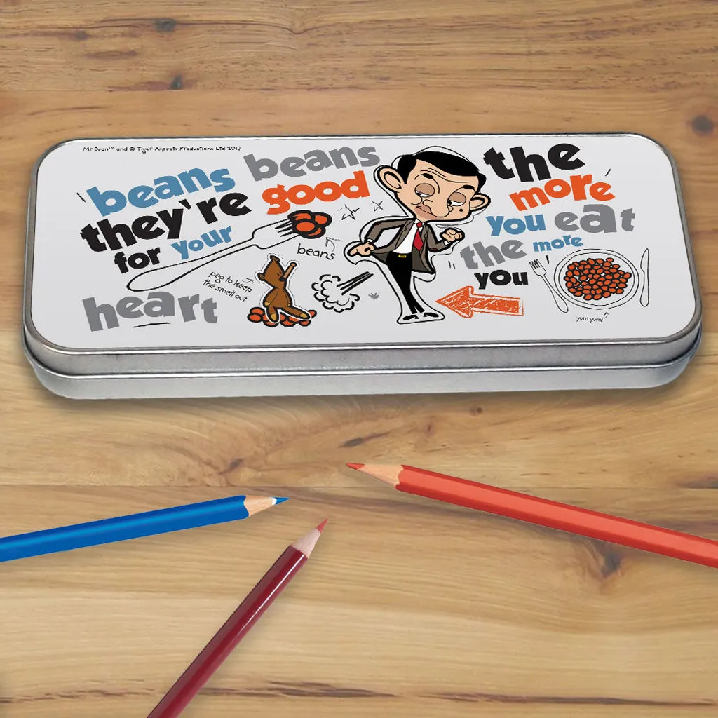 Bean beans, good for your heart Pencil tin
