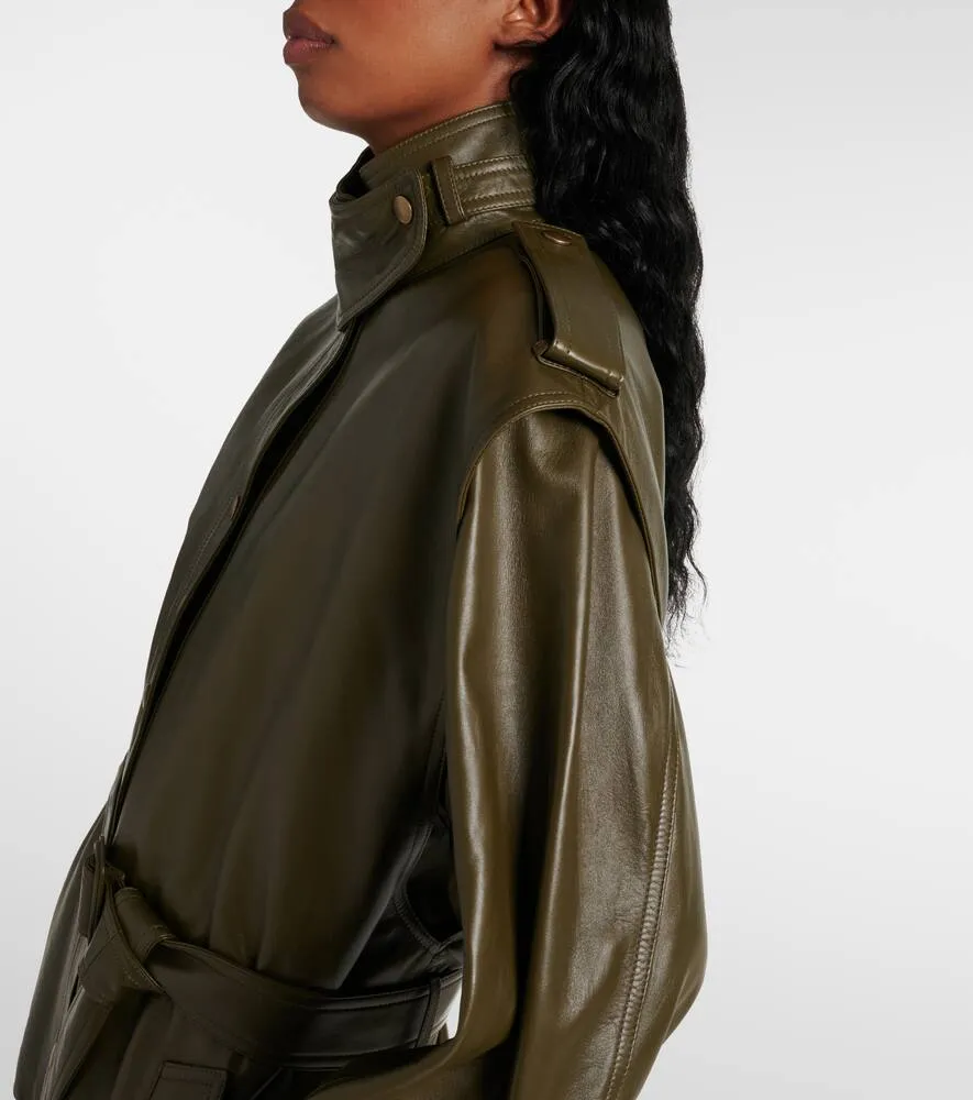 Chloe Oversized leather jacket