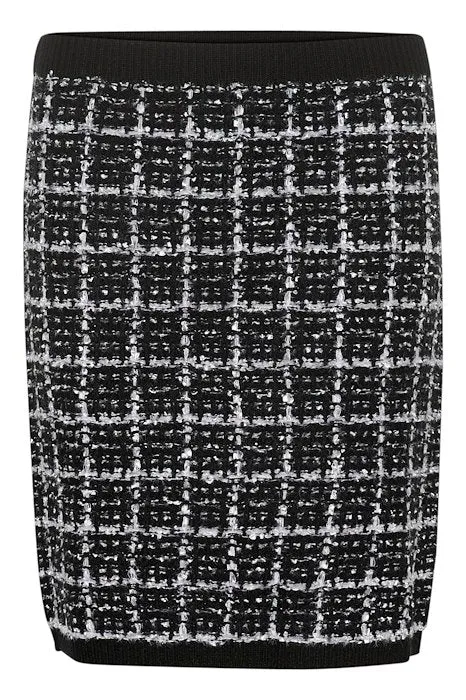 Cream Bilo Knit Skirt