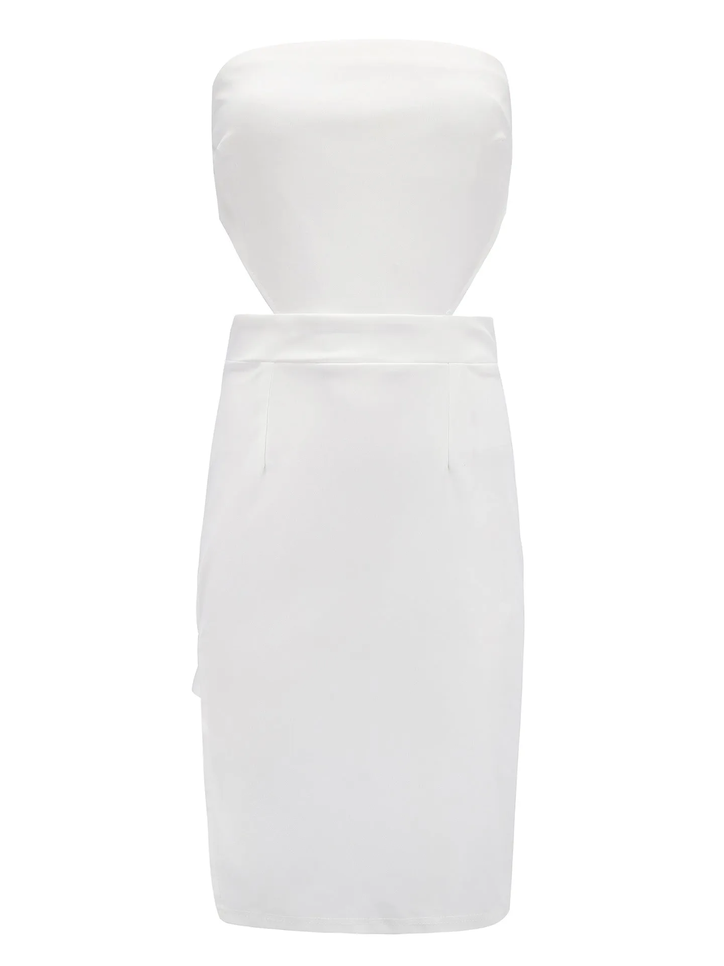 Fashion Tube Top Sexy Split Bodycon Dress