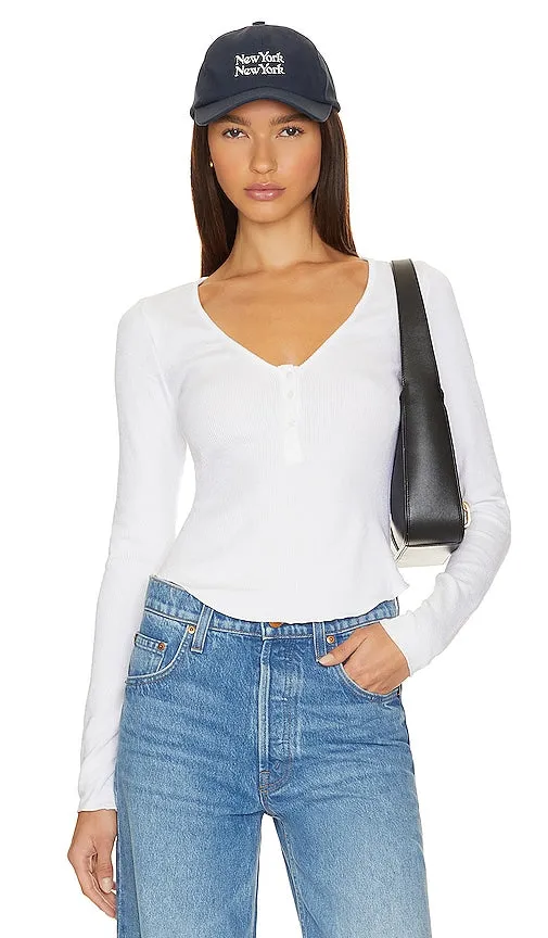 Free People x Intimately FP Keep It Basic Top in Ivory