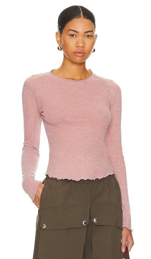 Free People x We The Free Be My Baby Long Sleeve in Mauve