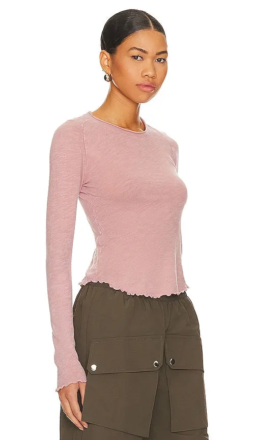 Free People x We The Free Be My Baby Long Sleeve in Mauve