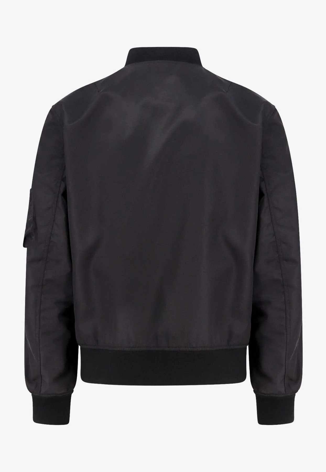 Logo Patch Bomber Jacket