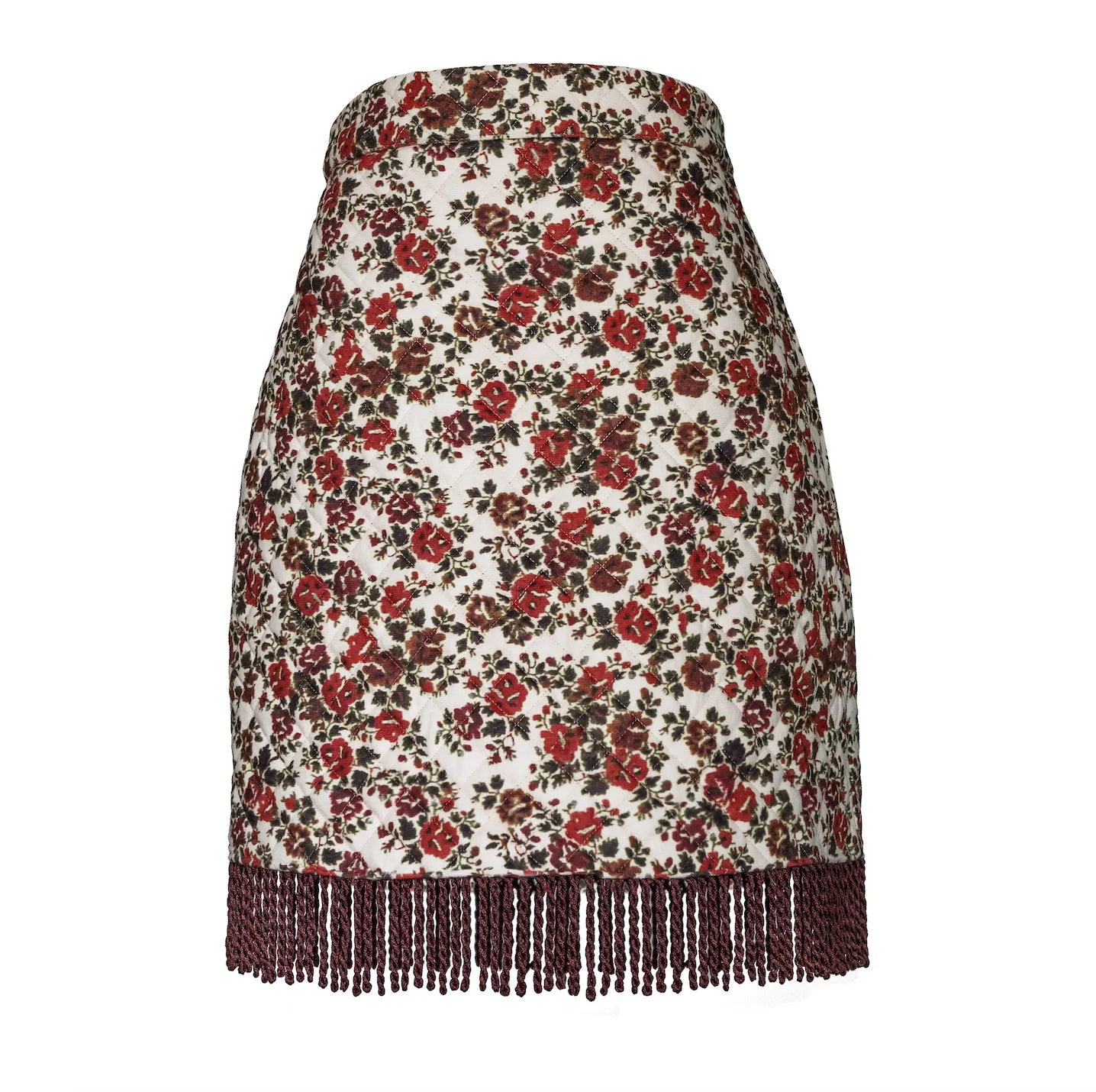 MASON'S DAUGHTER Ava Skirt, Quilted Floral Printed Velvet