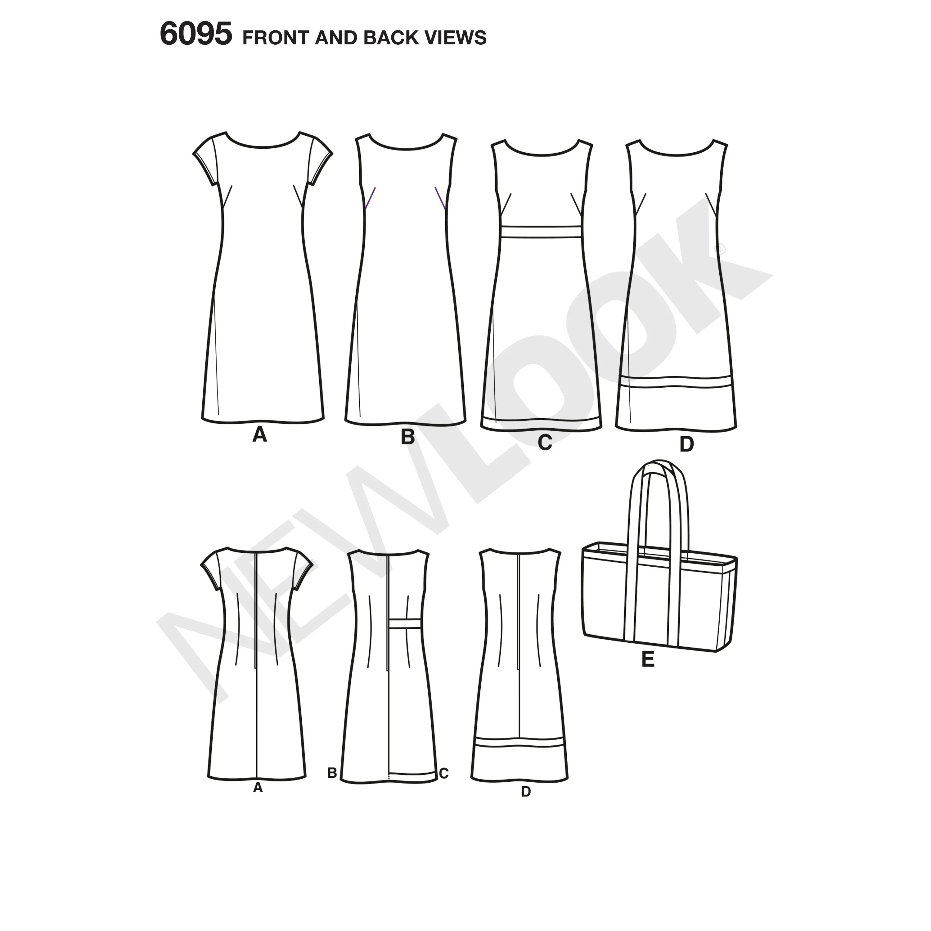 New Look Sewing Pattern 6095 - Misses' Dresses