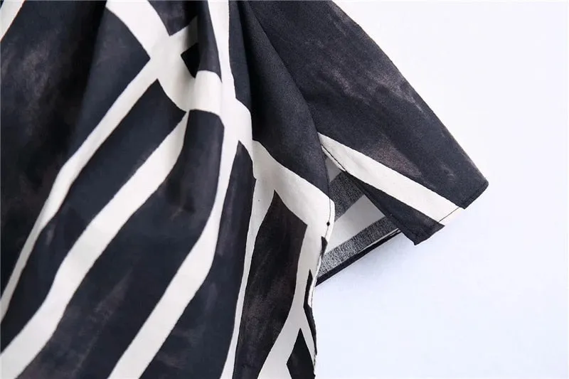 PRINTED DRAPED SKIRT