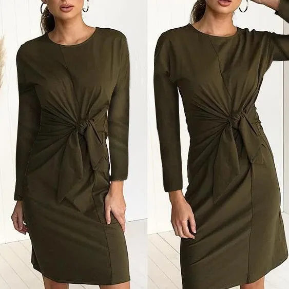Slim Bandage Bowknot Bodycon Dress