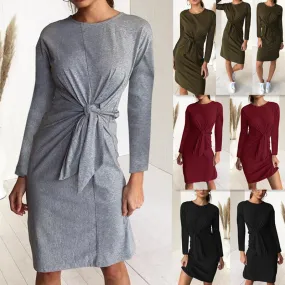 Slim Bandage Bowknot Bodycon Dress