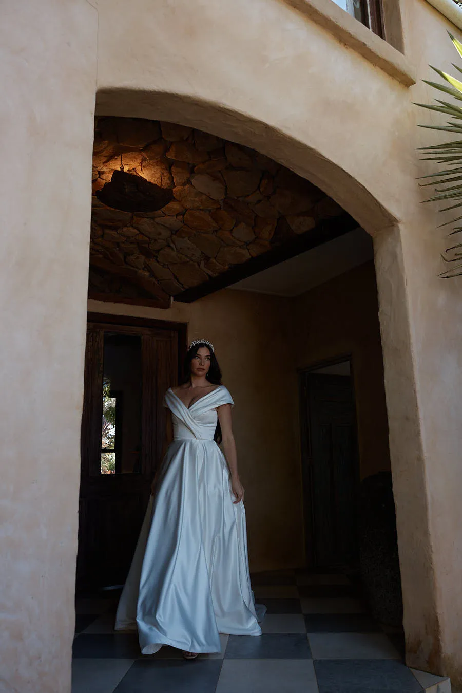 Tania Olsen TC2328 Diana Gown - Vintage White