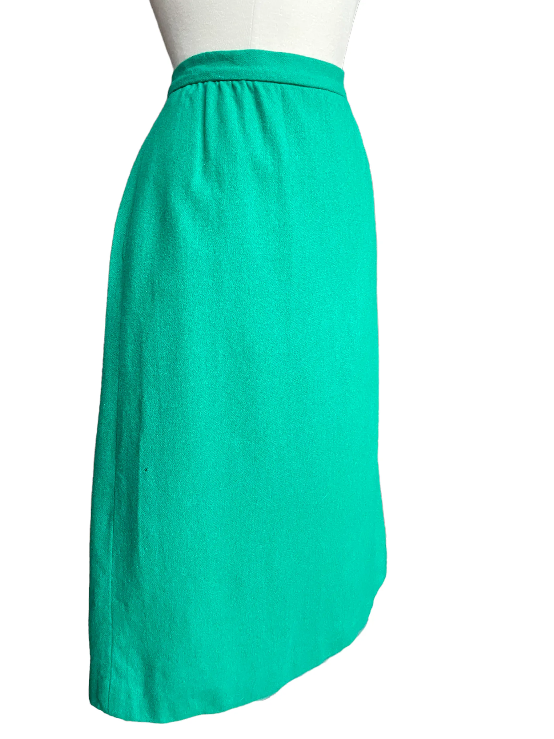 Vintage 1960s Green Wool Pencil Skirt | Barn Owl Vintage | Seattle Vintage Skirts