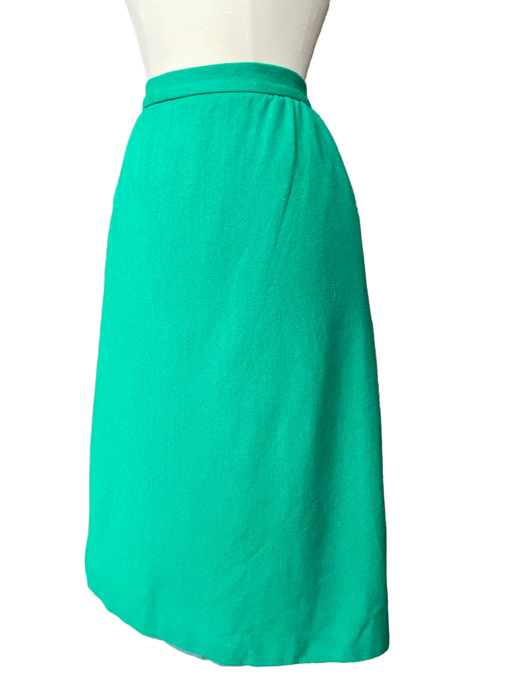 Vintage 1960s Green Wool Pencil Skirt | Barn Owl Vintage | Seattle Vintage Skirts