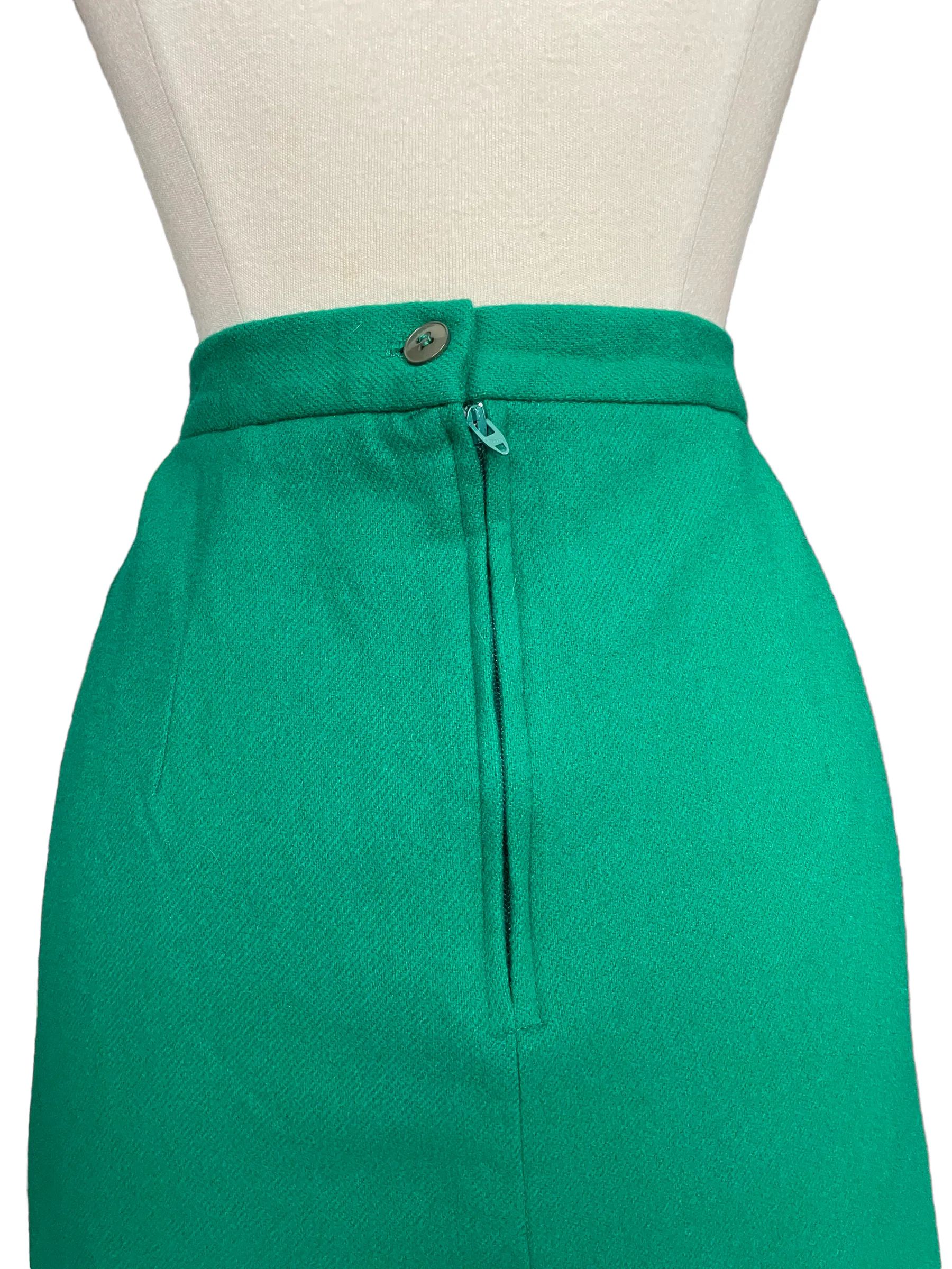 Vintage 1960s Green Wool Pencil Skirt | Barn Owl Vintage | Seattle Vintage Skirts